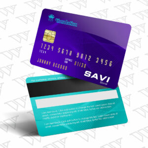 RFID Karte PVC Querformat Layout Beidseitig