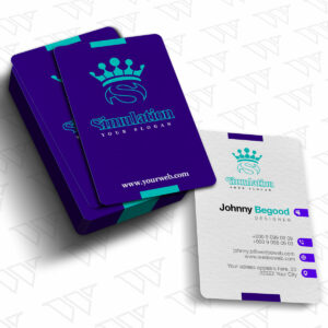 Visitenkarte Classic Hochformat Layout Beidseitig