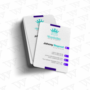 Visitenkarte Classic Hochformat Layout Einseitig