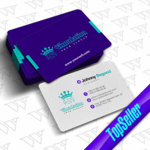 Visitenkarte Classic Querformat Layout Beidseitig